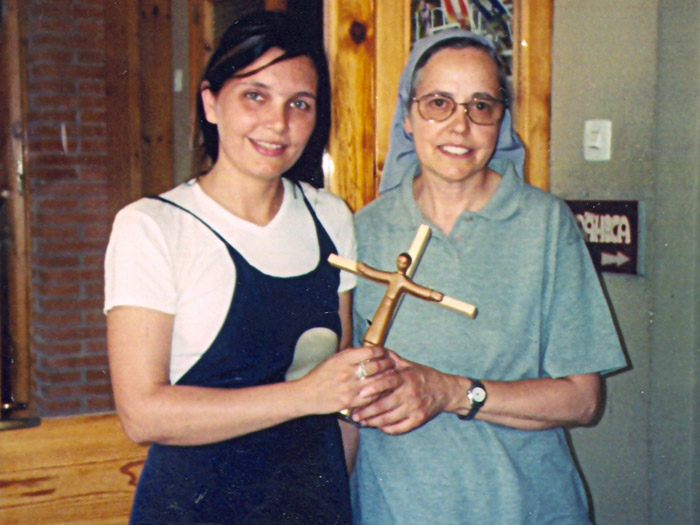Ирина Колосова и монахиня